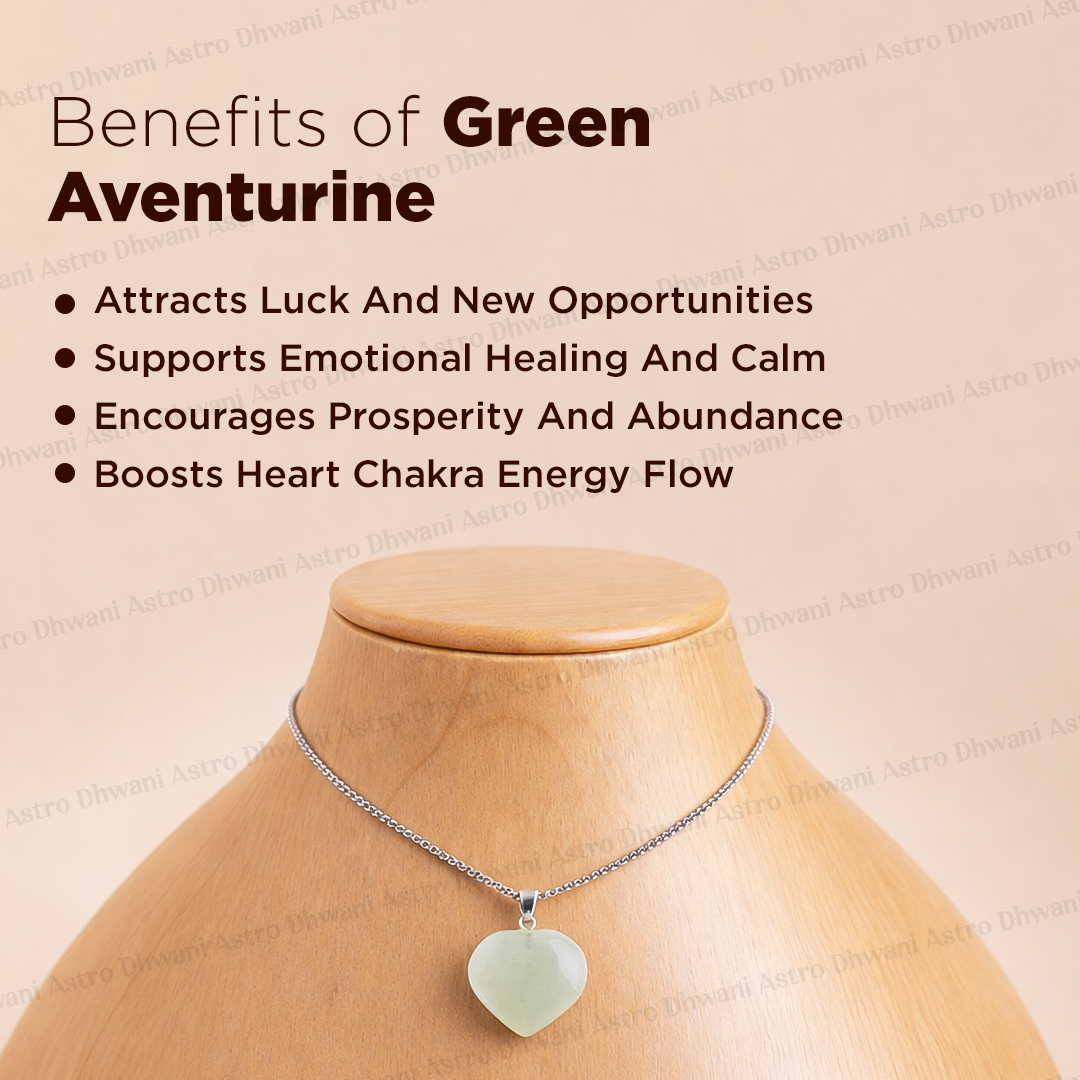 Green Aventurine Heart Pendant