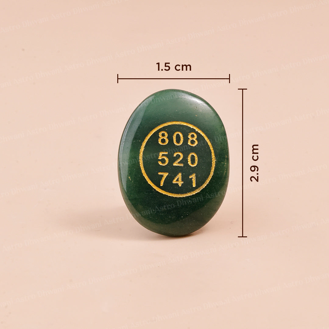 Green Jade Zibu Coin Symbol - Abhiamntrit