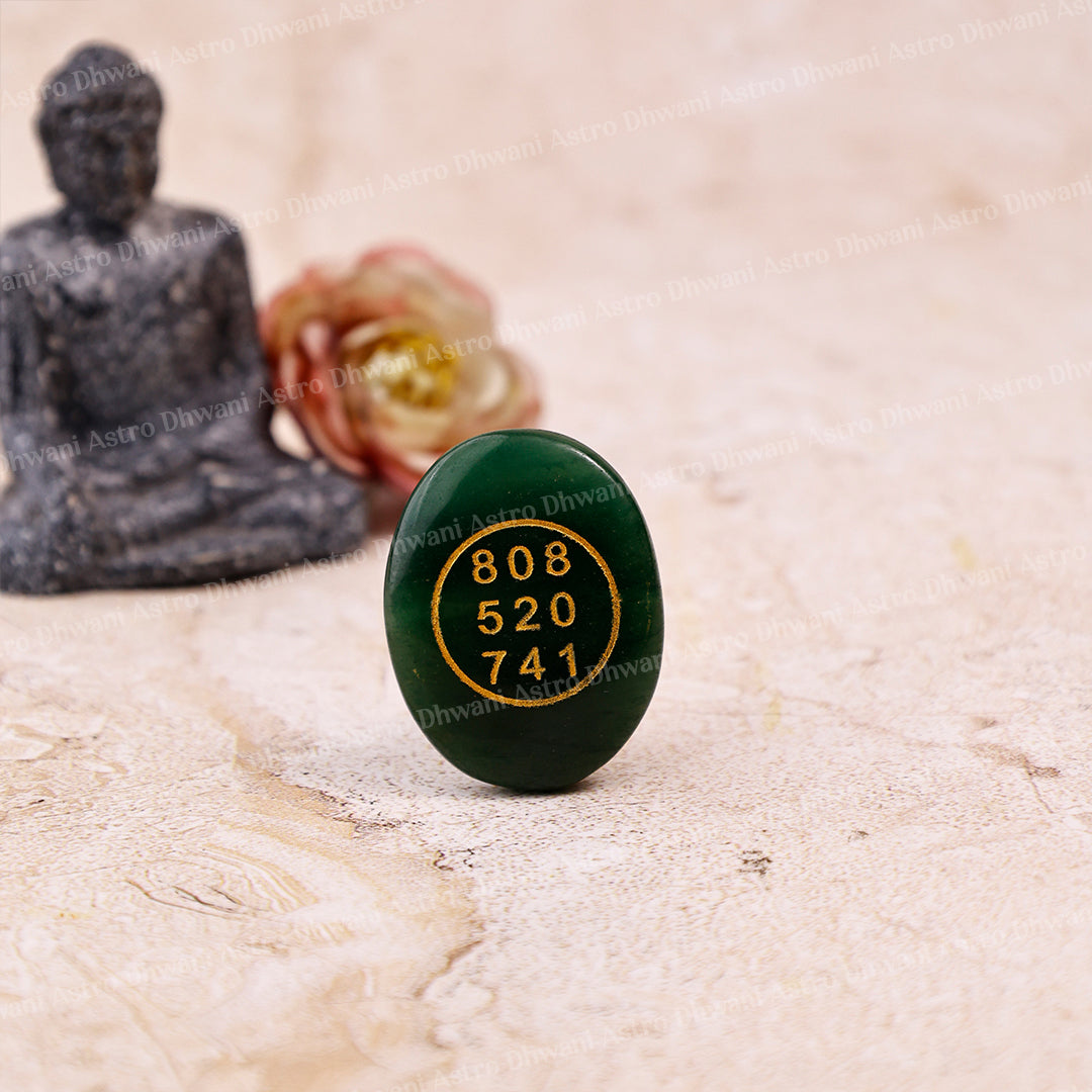 Green Jade Zibu Coin Symbol - Abhiamntrit