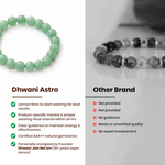 Comparison of Dhwani Astro bracelet with another brand on a white background