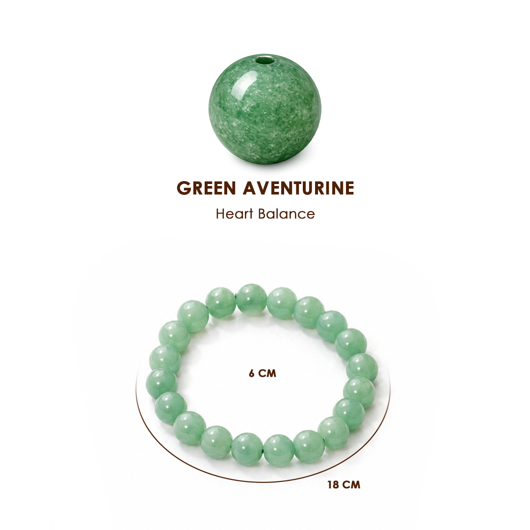 Promotes Wealth Attraction & Money Growth: Green Aventurine Bracelet - Abhimantrit & Certified