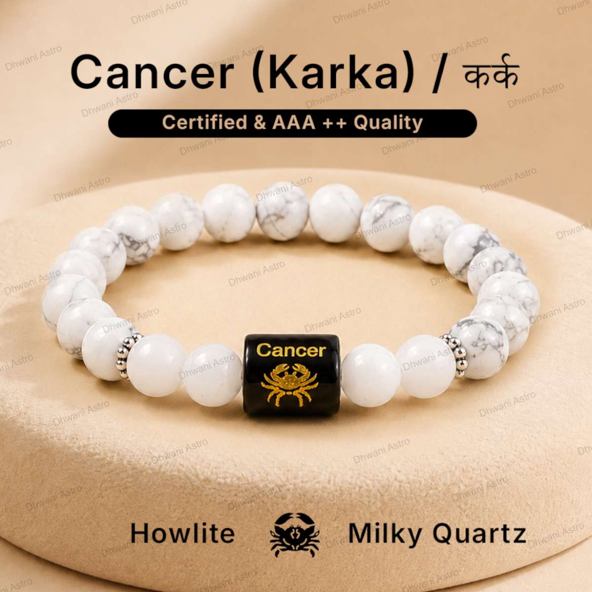 Zodiac Sign Bracelet – All 12 Signs | Energized Gemstone Bracelet | Dhwani Astro