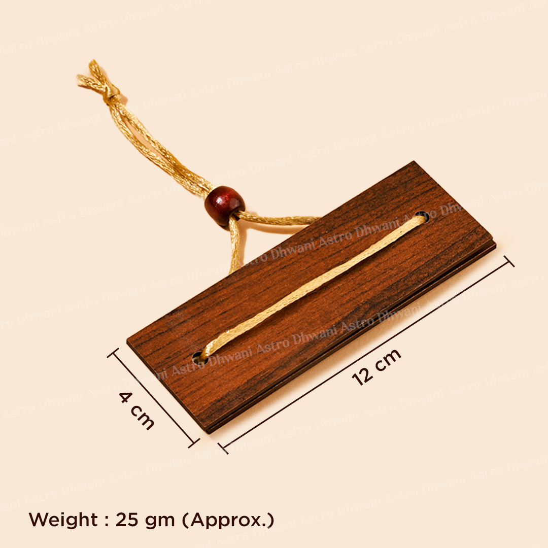 Wooden Hanuman Chalisa Pocket Book | Sacred Hanuman Chalisa & Aarti in Hindi | Energized Spiritual Gift