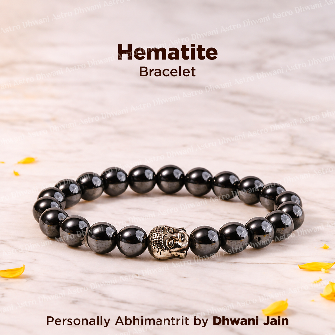 Hematite Bracelet - Abhimantrit & Certified