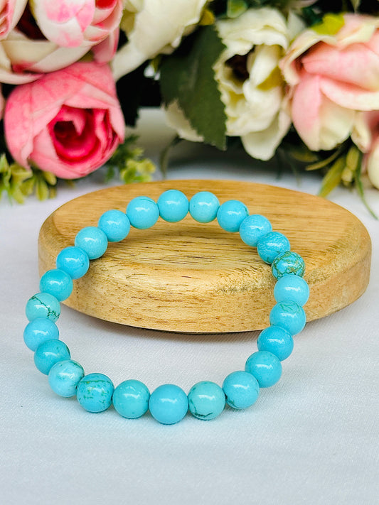 Removes Negative and Evil energy Bracelet (Turquoise) - Abhimantrit & Certified