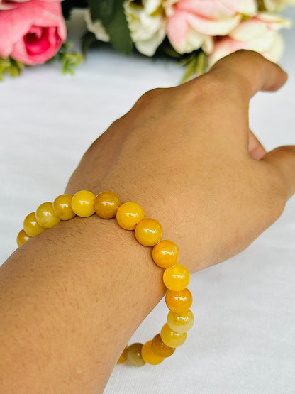 Fulfill Your Desires with Divine Blessings Bracelet (Yellow Aventurine) - Abhimantrit & Certified