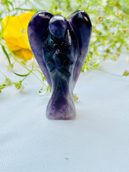 Amethyst Stone Angel (6CM) - Abhimantrit