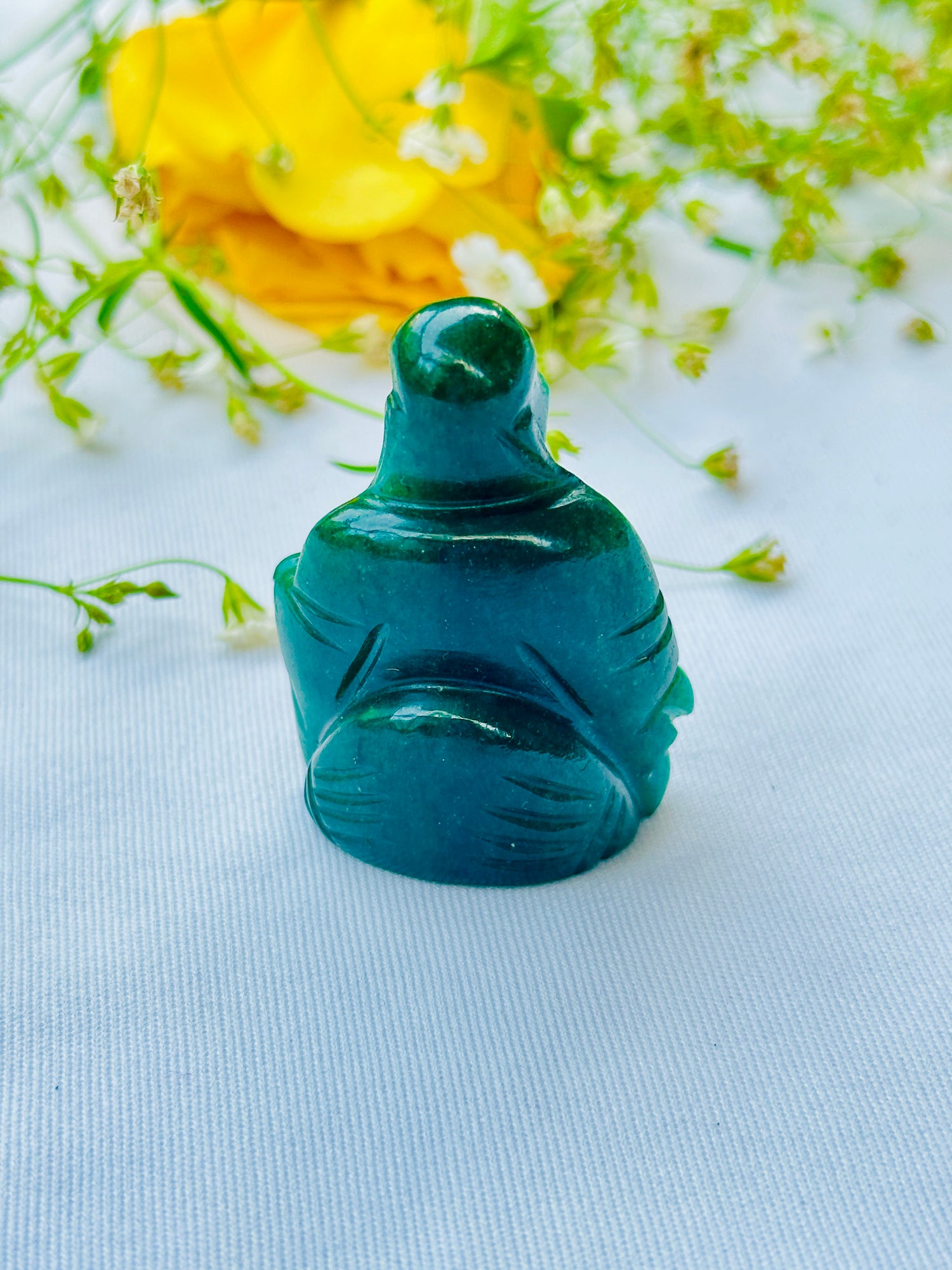 Green Jade Buddha (5Cm) - Abhimantrit