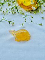 Yellow Onyx Crystal Turtle