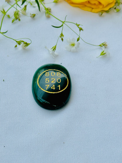 Green Jade Zibu Coin Symbol - Abhiamntrit
