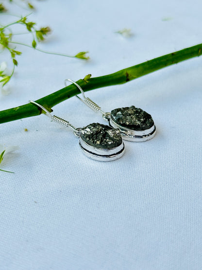 Pyrite Earrings - Abhimantrit