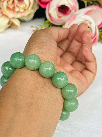 Promotes Wealth Attraction & Money Growth (Green Aventurine Stone) - Abhimantrit & Certified