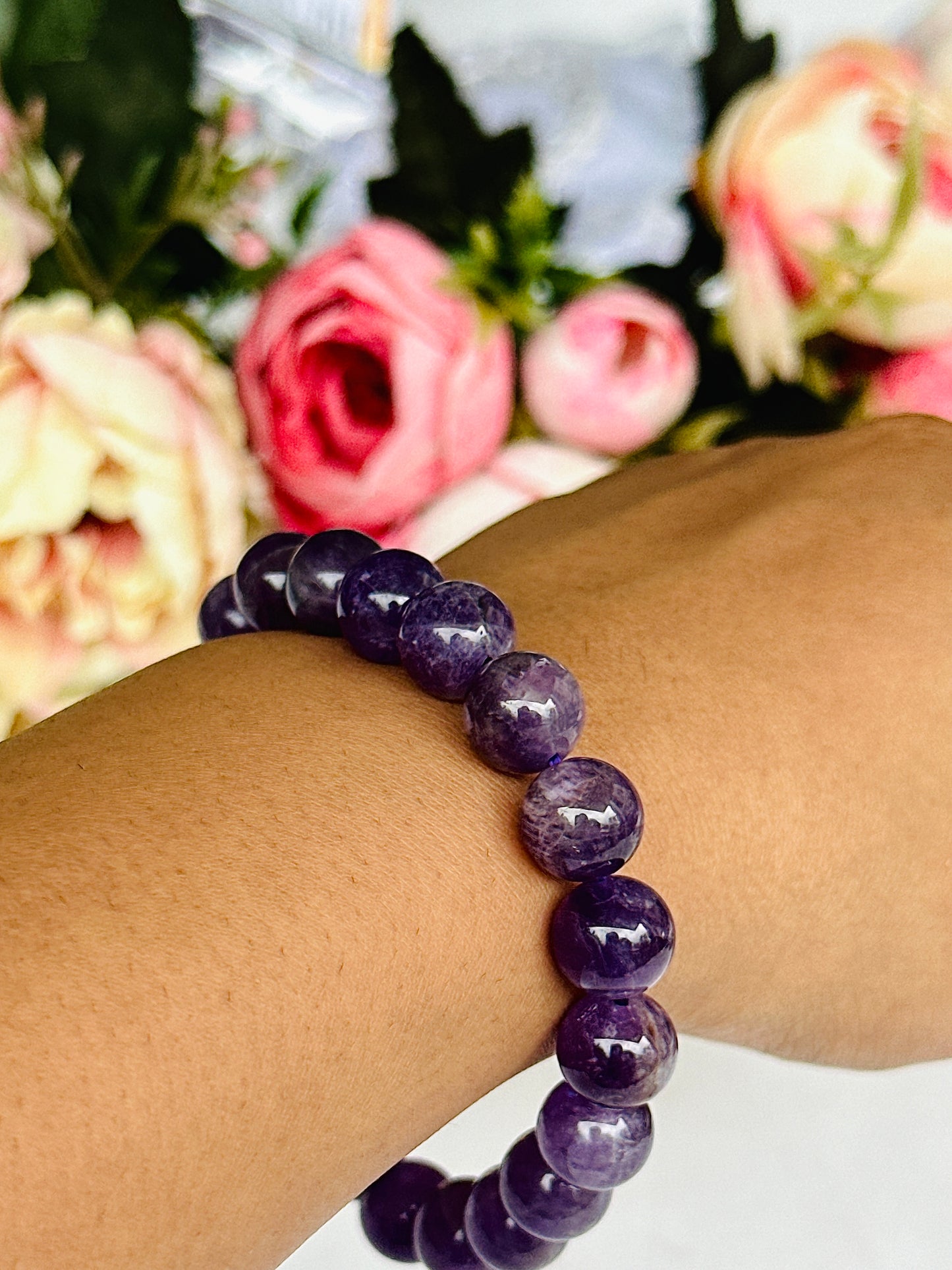 Attract Luck, Harmony & Good Health Bracelet (Amethyst) -  Abhimantrit & Certified