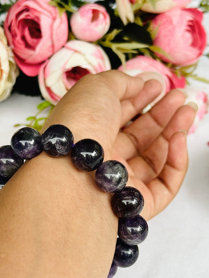 Attract Luck, Harmony & Good Health Bracelet (Amethyst) -  Abhimantrit & Certified