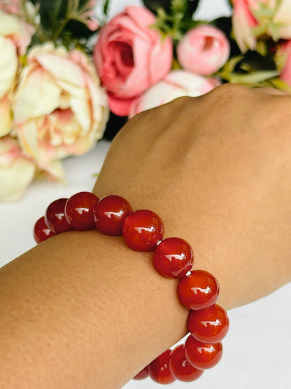 Strengthen Planet Mars (Mangal) and Sun Bracelet (Red Carnelian) - Abhimantrit & Certified