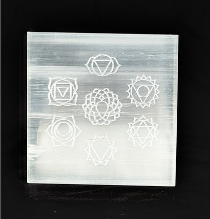 All Small Selenite Plate – Perfect for Crystal Charging & Cleansing | Abhimantrit & Certified