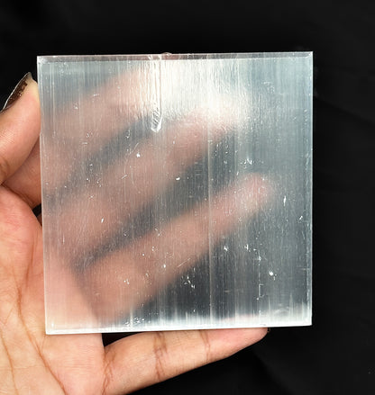 Selenite Plate – Perfect for Crystal Charging & Cleansing | Abhimantrit & Certified