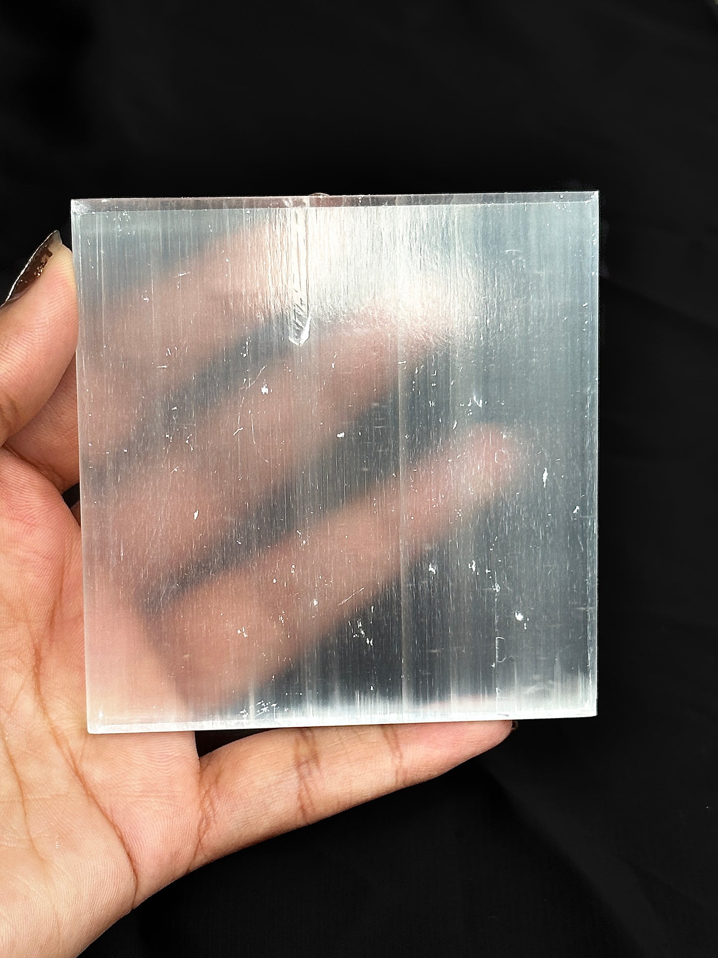 Selenite Plate – Perfect for Crystal Charging & Cleansing | Abhimantrit & Certified