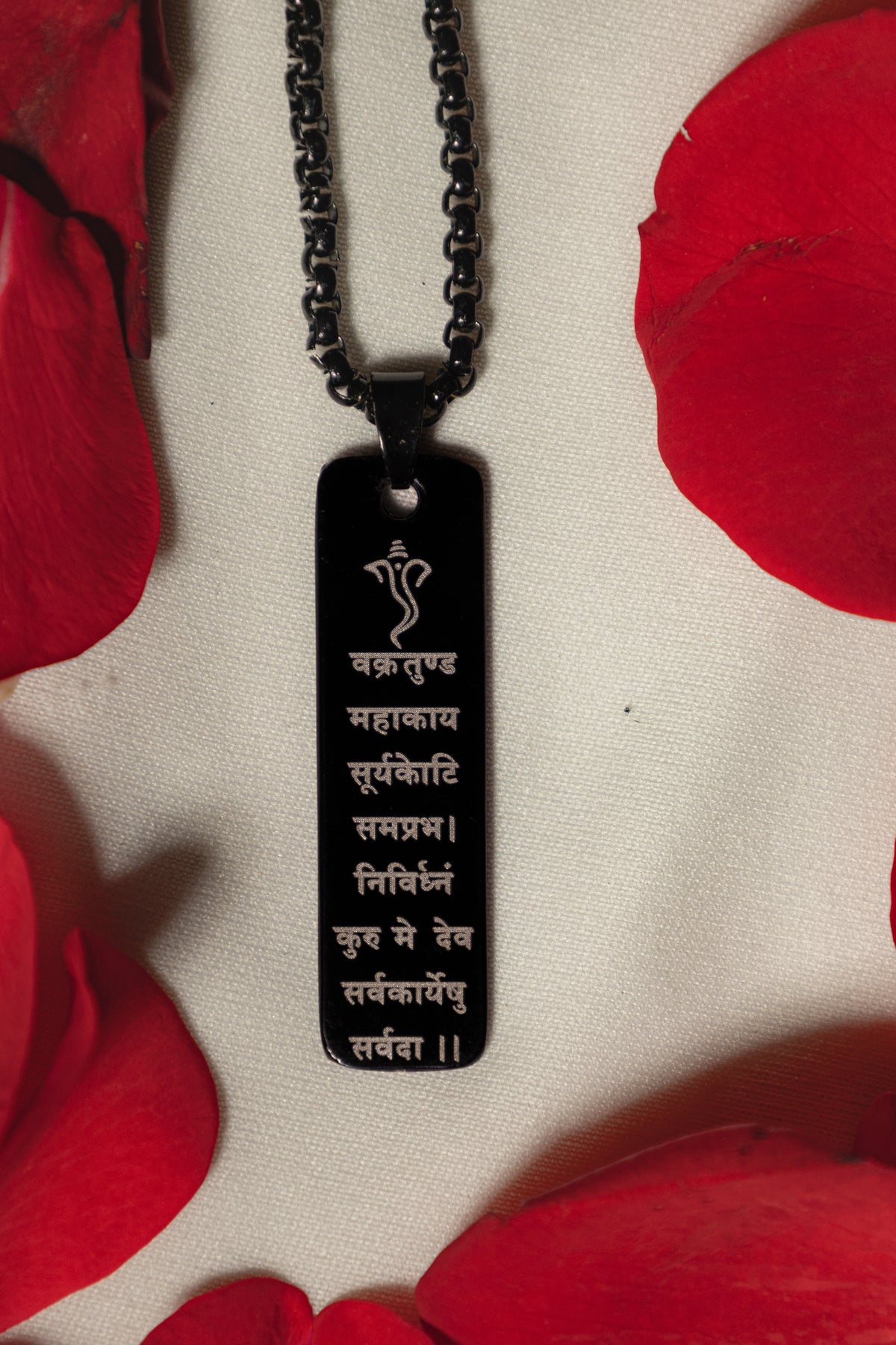Ganesh Mantra Pendant (IGP Plating) - Abhimantrit