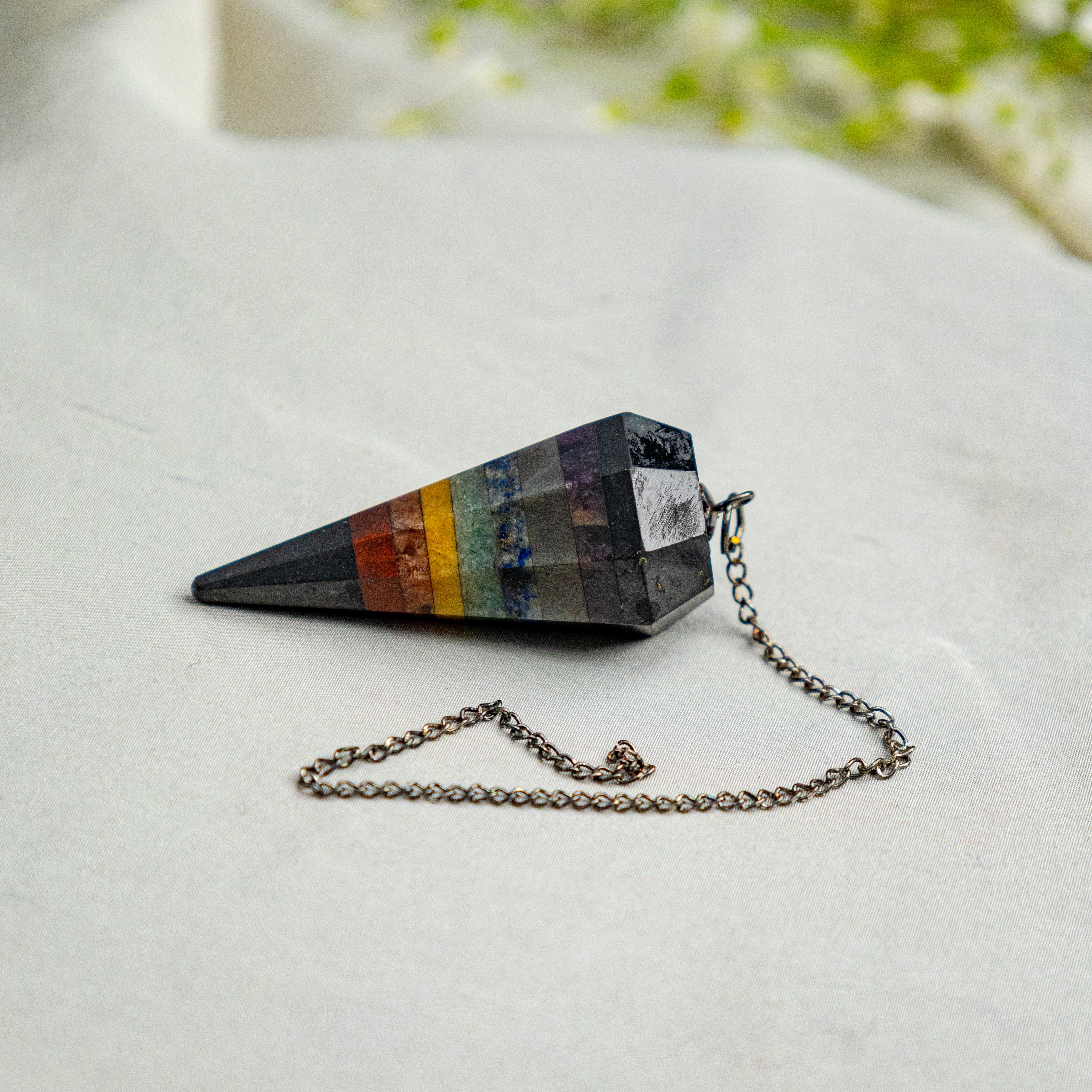 Seven Chakra Pendulum - Dowsing & Energy Healing Tool – Dhwani Shop