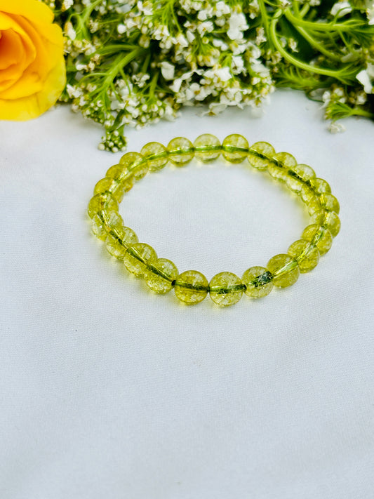 Stress Relieve and Removes Tension Bracelet (Peridot) - Abhimantrit & Certified
