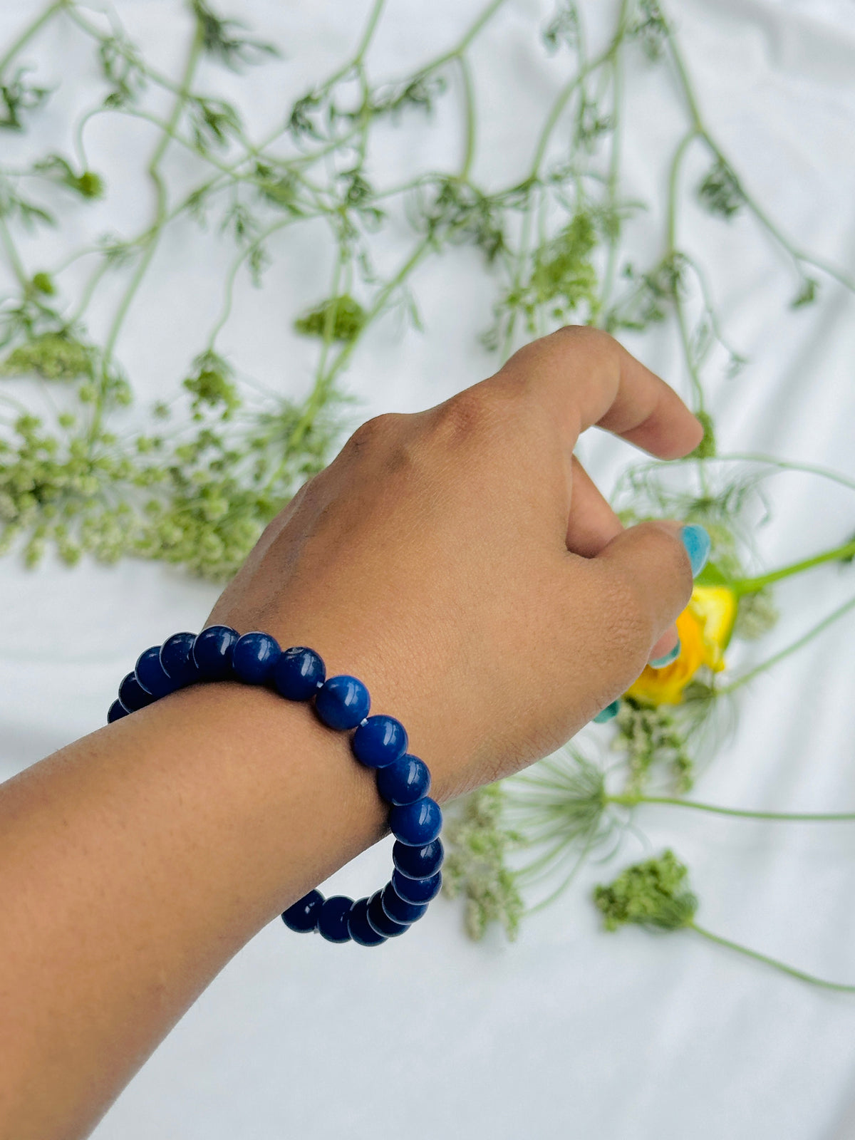 Release the Cause of Addiction: Iolite Bracelet - Abhimantrit & Certified