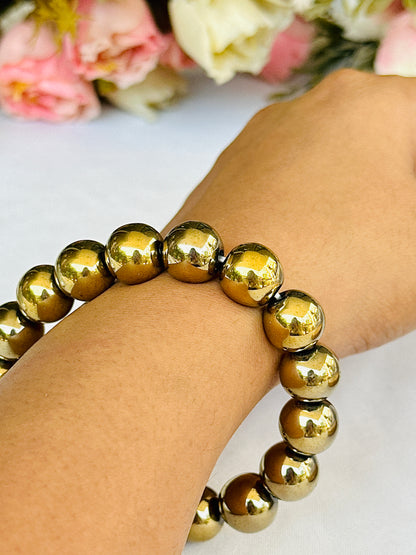 Fame & Fortune Attract Bracelet (Golden Pyrite) - Abhimantrit & Certified