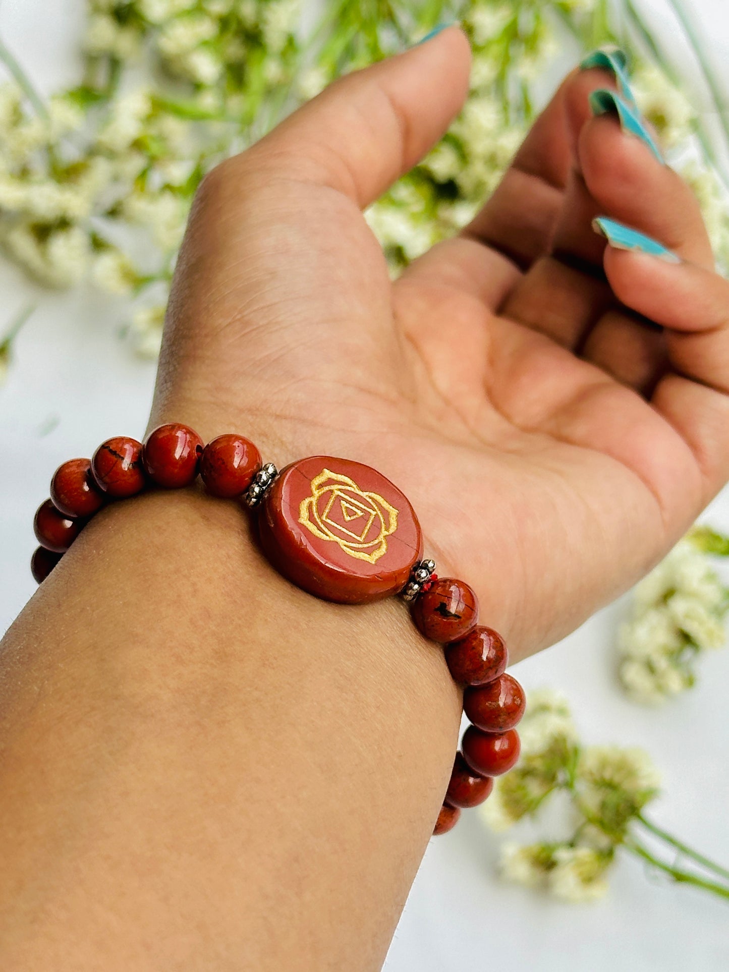 Increase Focus and Strength (Red Jasper) Bracelet - Abhimantrit & Certified