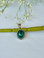 Malachite Crystal Pendant - Abhimantrit & Certified