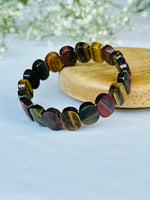 Multi Tiger Eye Emerald Cut Bracelet