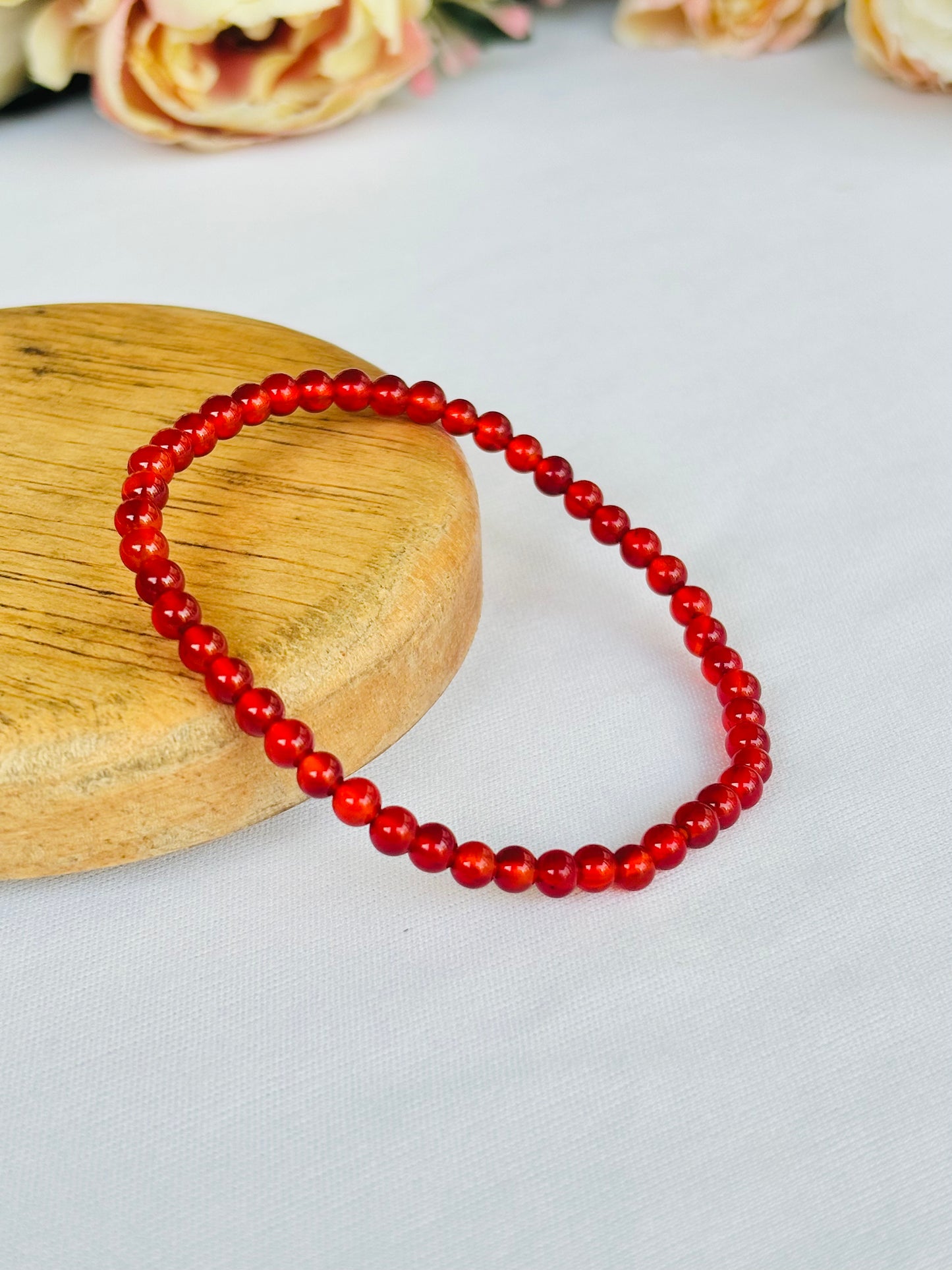 Purifies Blood, Lungs, Liver and Heart Bracelet (Carnelian) - Abhimantrit & Certified