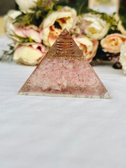 Rose Quartz Pyramid - Abhimantrit