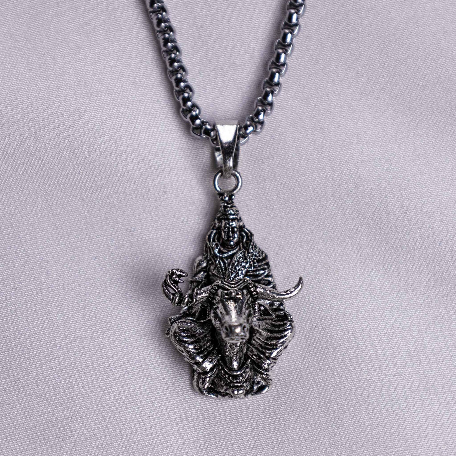 Shiv ji with Nandi Pendant (Blessing & Protection)- Abhimantrit