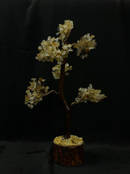 High Financial Status, Success in Job & Profession: Yellow Citrine Tree - Abhimantrit