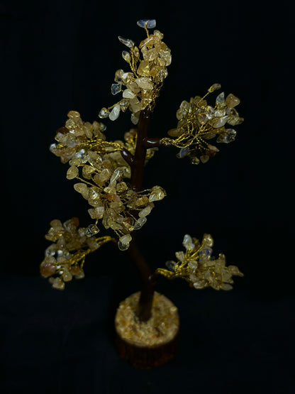 High Financial Status, Success in Job & Profession: Yellow Citrine Tree - Abhimantrit