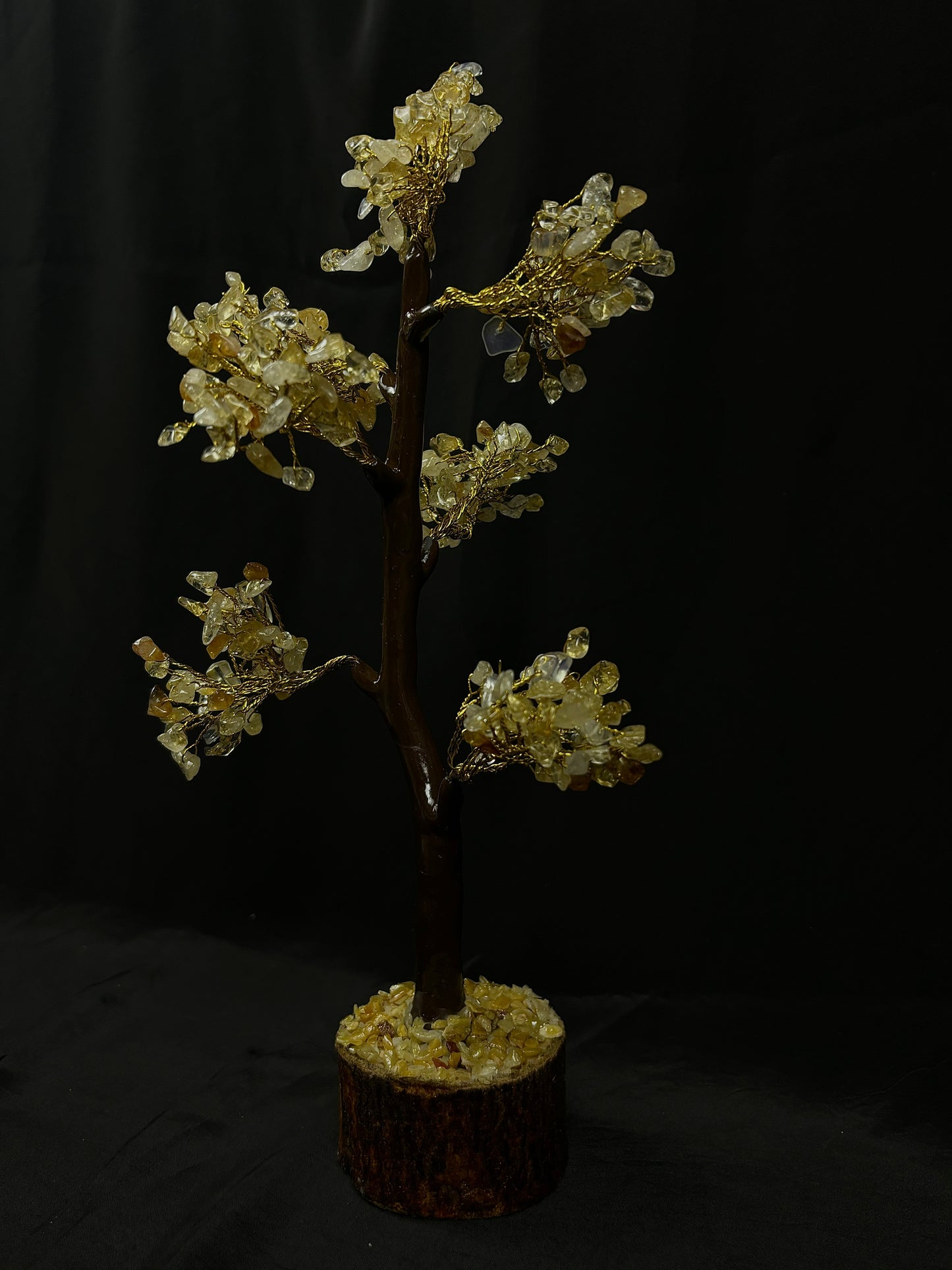 High Financial Status, Success in Job & Profession: Yellow Citrine Tree - Abhimantrit