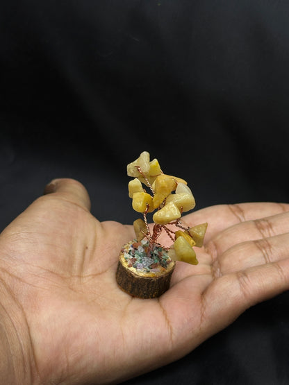 Yellow Aventurine Mini Tree (5cm) - Abhimantrit