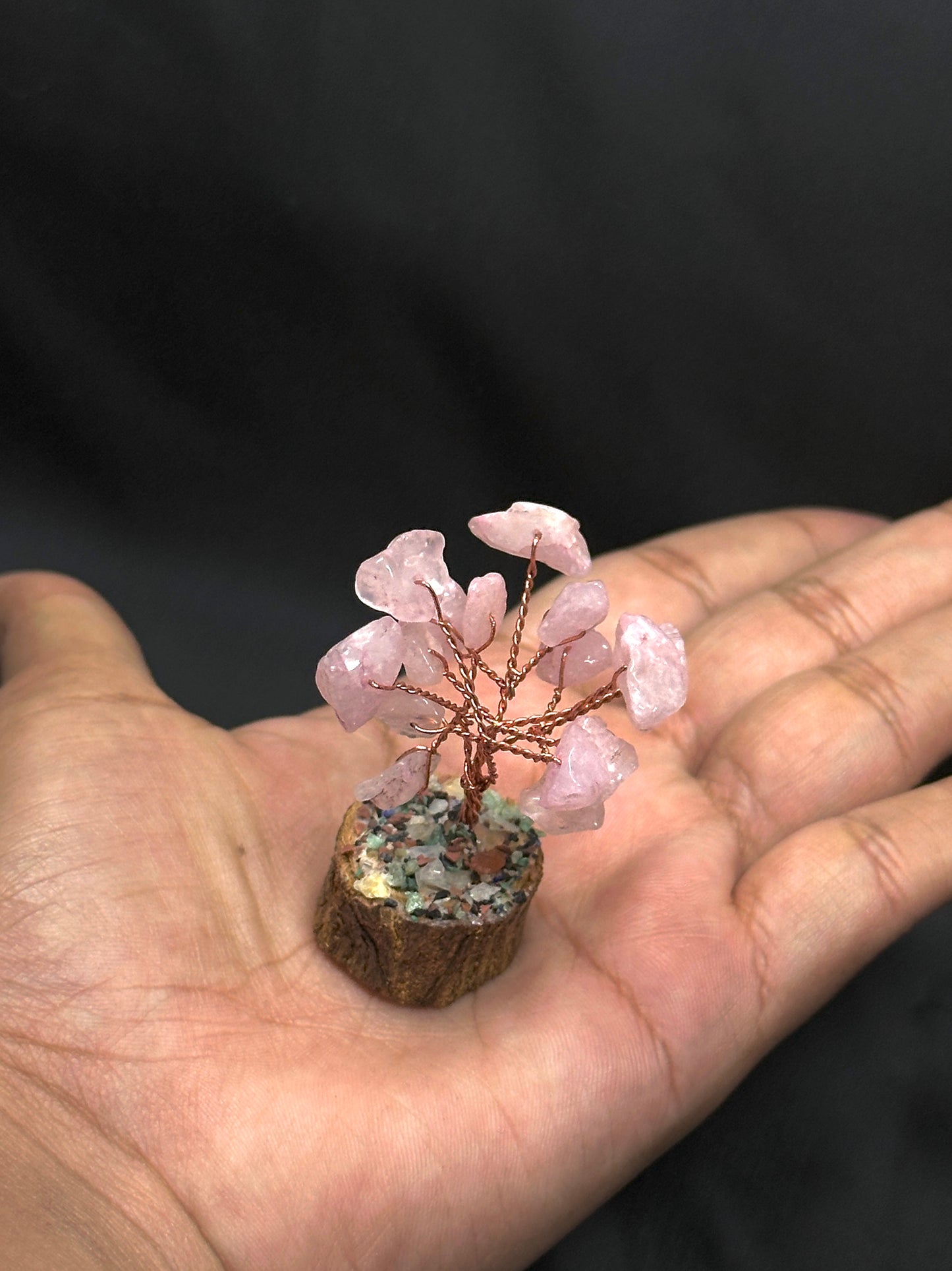 Rose Quartz Mini Tree (5cm) - Abhimantrit