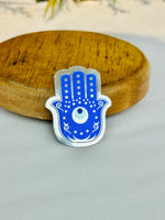 Hamsa Hand Evil Eye Sticker (Pack of 10pcs) - Size- 1.5*1.5 Inch