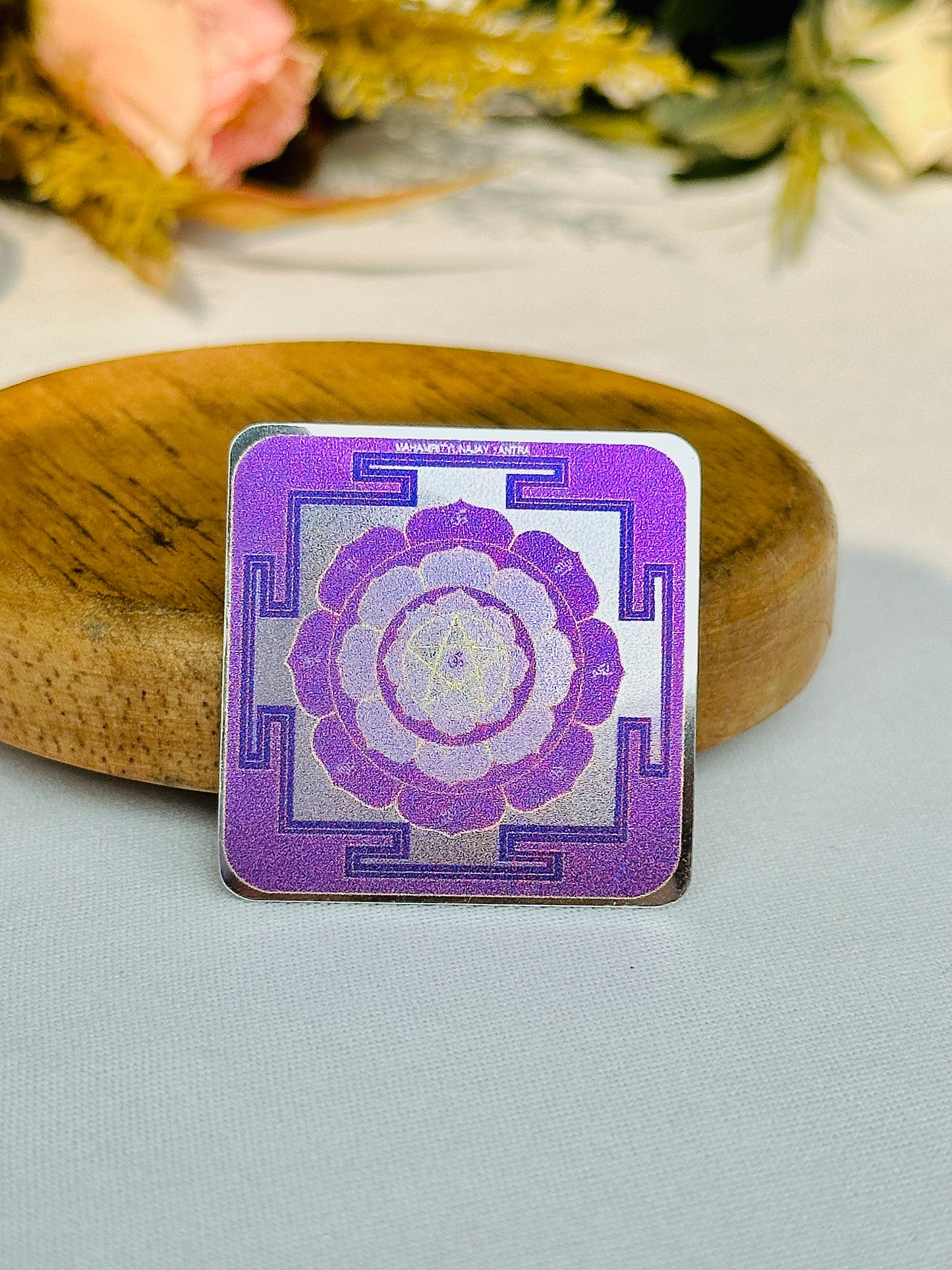 Purple Shree Yantra Sticker (Pack of 10pcs)