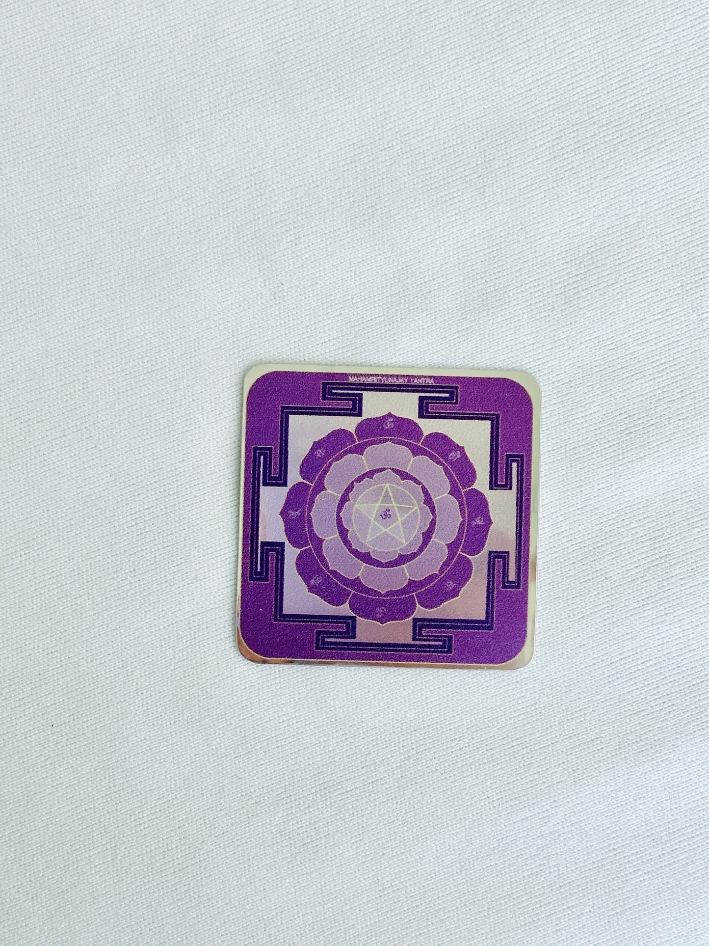 Purple Shree Yantra Sticker (Pack of 10pcs)