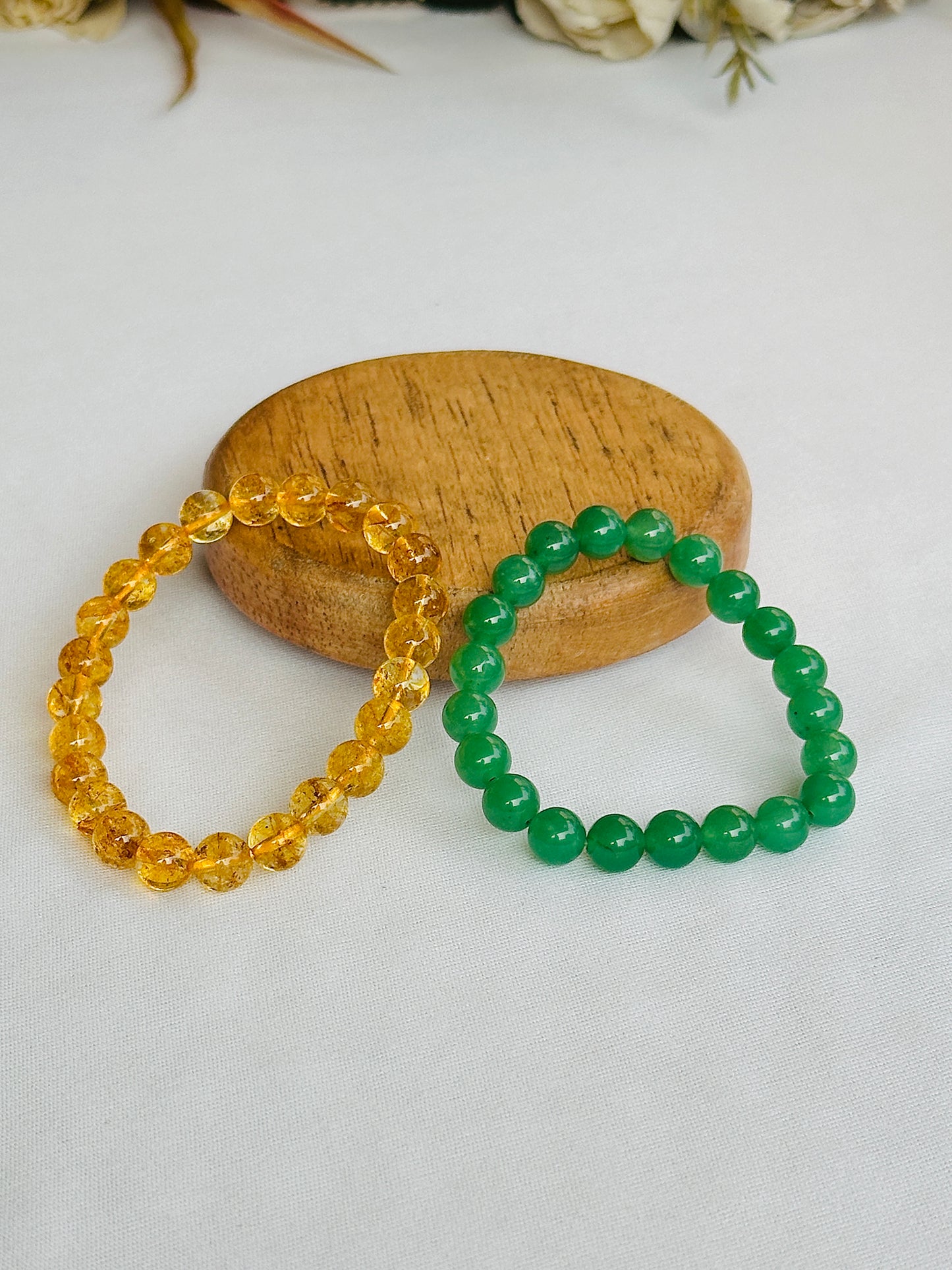 Paisa hi Paisa(Green Aventurine & Yellow Citrine Bracelet) - Abhimantrit & Certified