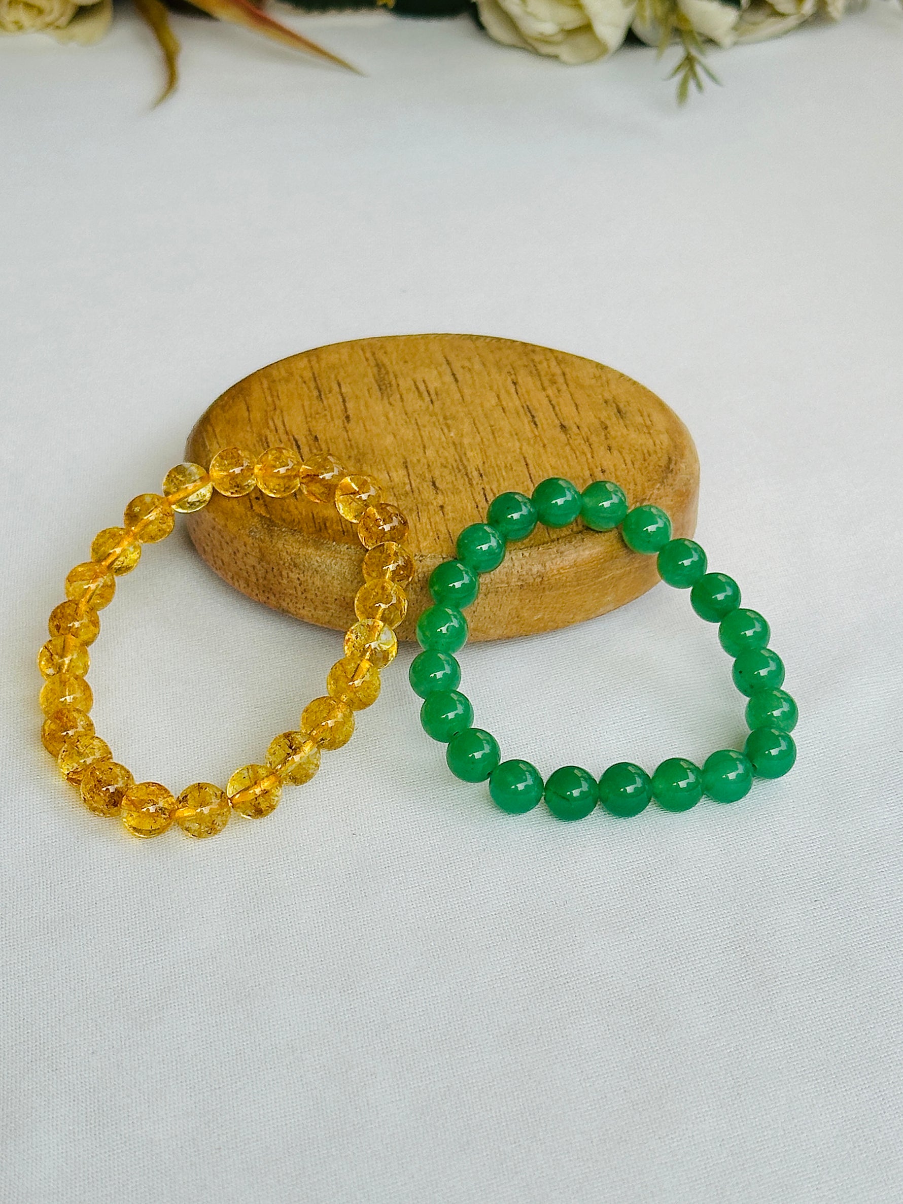 Paisa hi Paisa: Green Aventurine Yellow Citrine Bracelet