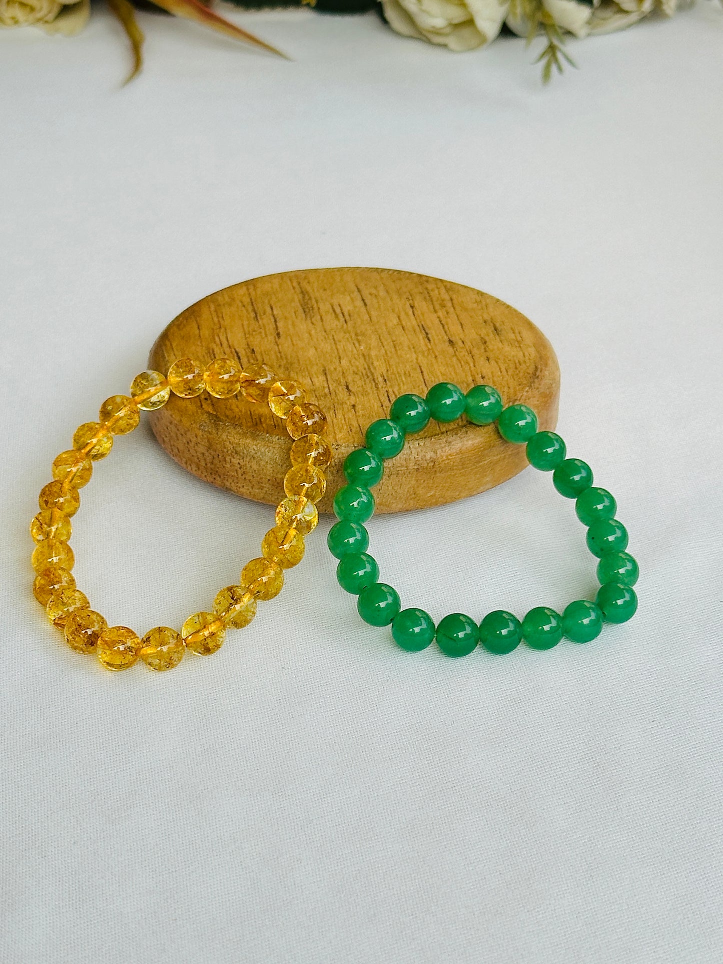 Paisa hi Paisa(Green Aventurine & Yellow Citrine Bracelet) - Abhimantrit & Certified