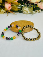 Health and Wealth: Golden Pyrite & Good Health Well Being Bracelet