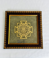 Pyrite Shri Yantra Plate