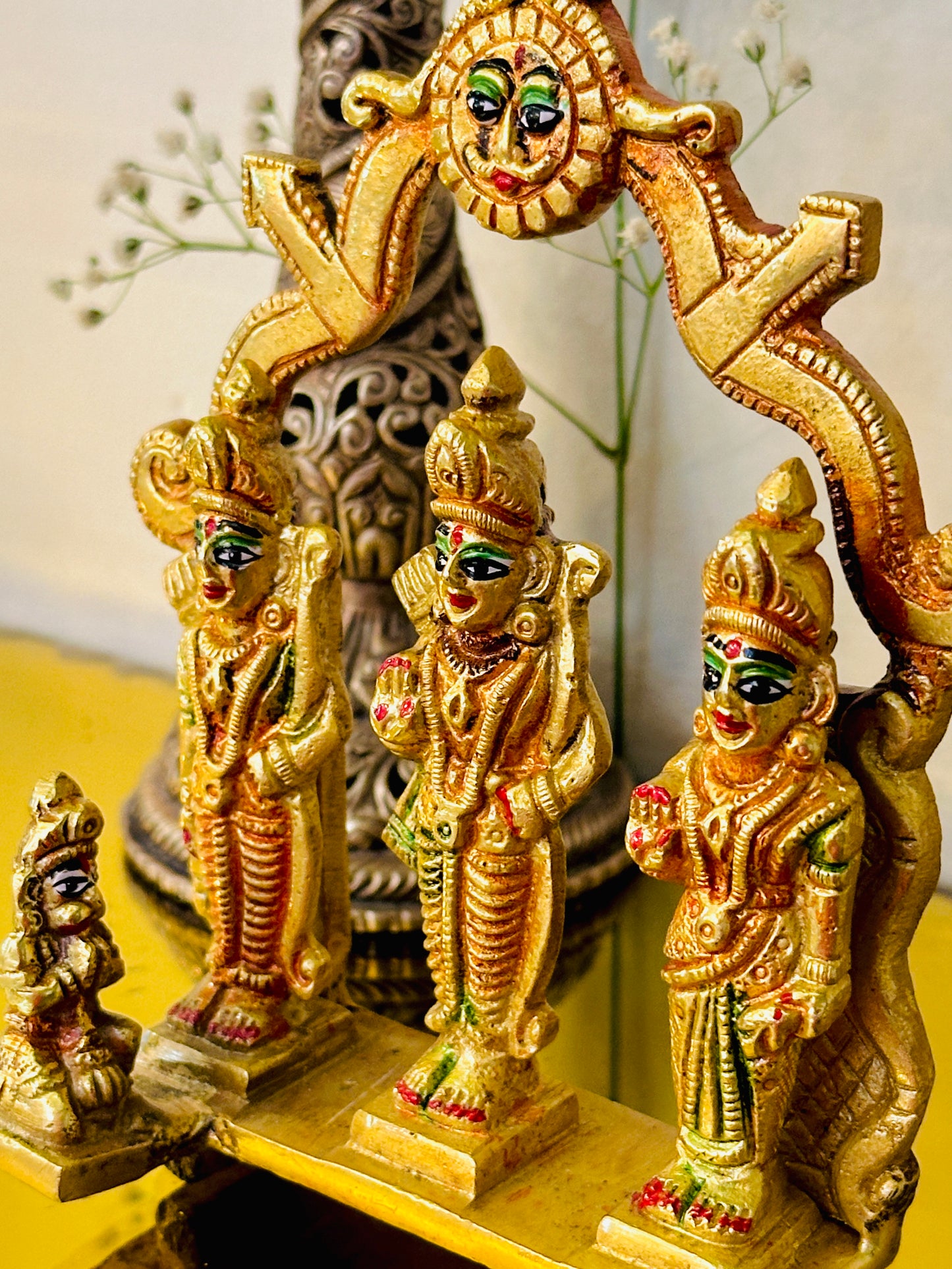 Brass Ram Darbar (5.5inch) 630g - Abhimantrit