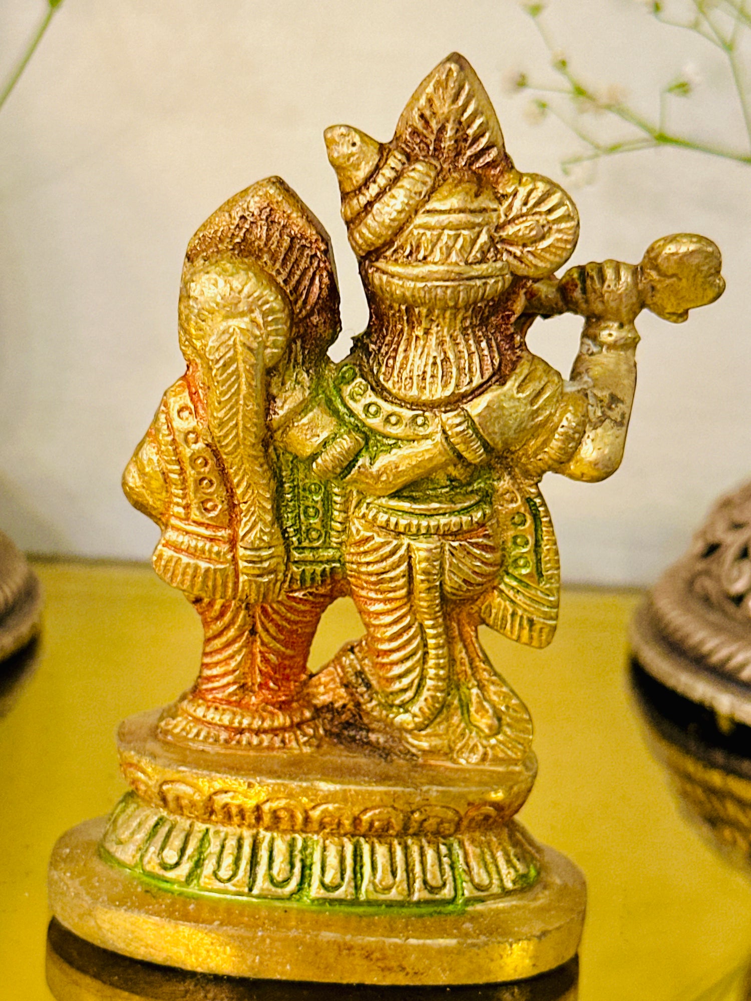 Brass Radha Krishna Idol (4inch) 285g - Abhimantrit