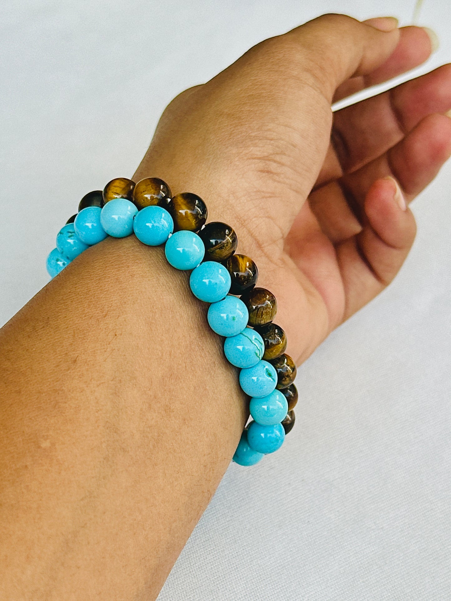 Confidence Booster (Tiger Eye & Turquoise) - Abhimantrit & Certified