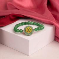 Green Aventurine with Heart Chakra Bracelet